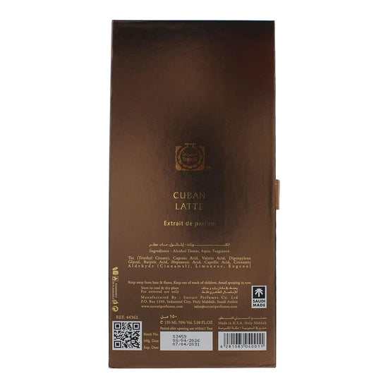Surrati Cuban Latte 150ml Extrait de Parfum