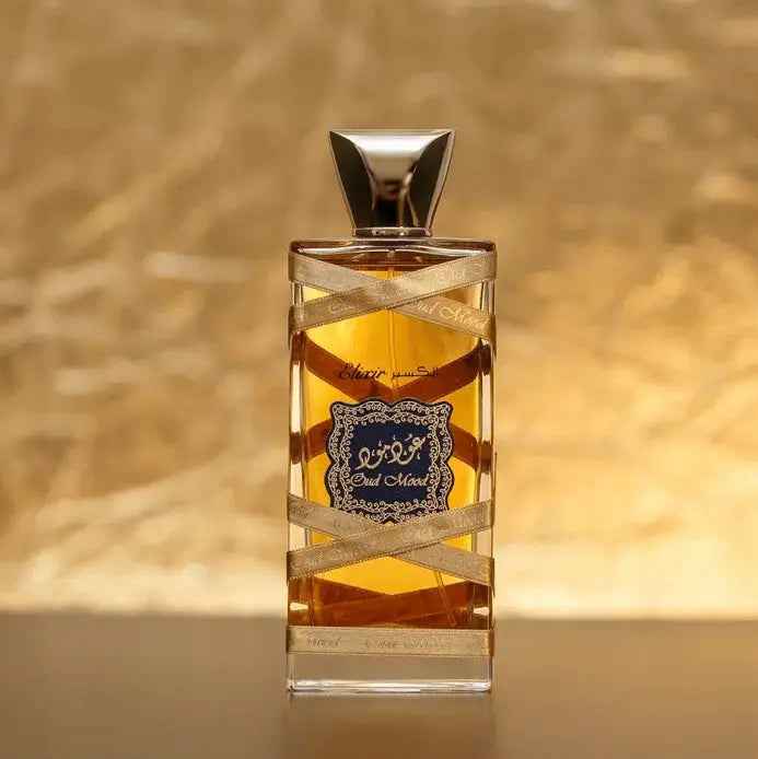 Lattafa Oud Mood Elixir 100ml Eau de Parfum bottle view 3