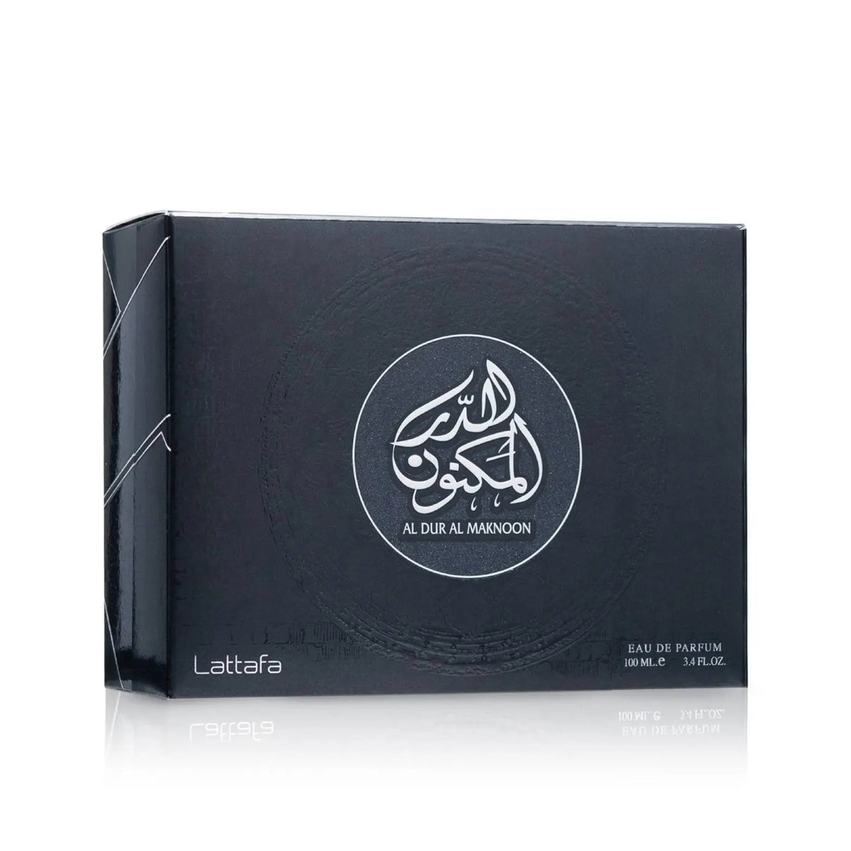 Lattafa Al Dur Al Maknoon Silver 100ml Eau de Parfum bottle view 3