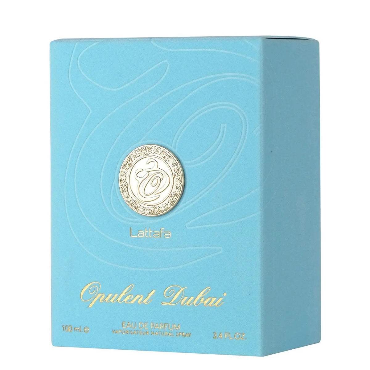 Lattafa Opulent Dubai 100ml Eau de Parfum bottle view 3
