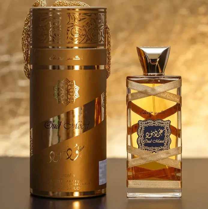 Lattafa Oud Mood Elixir 100ml Eau de Parfum bottle