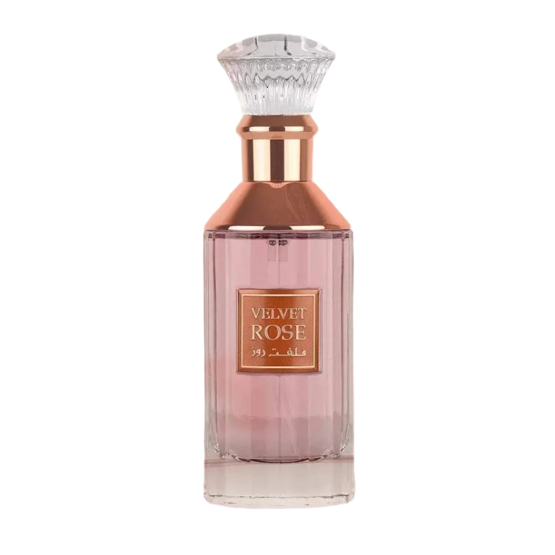 Lattafa Velvet Rose 100ml Eau de Parfum bottle view 2