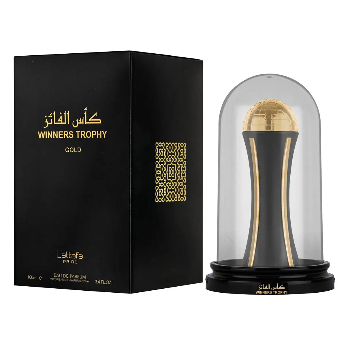 Lattafa Pride Winners Trophy Gold 100ml Eau de Parfum bottle